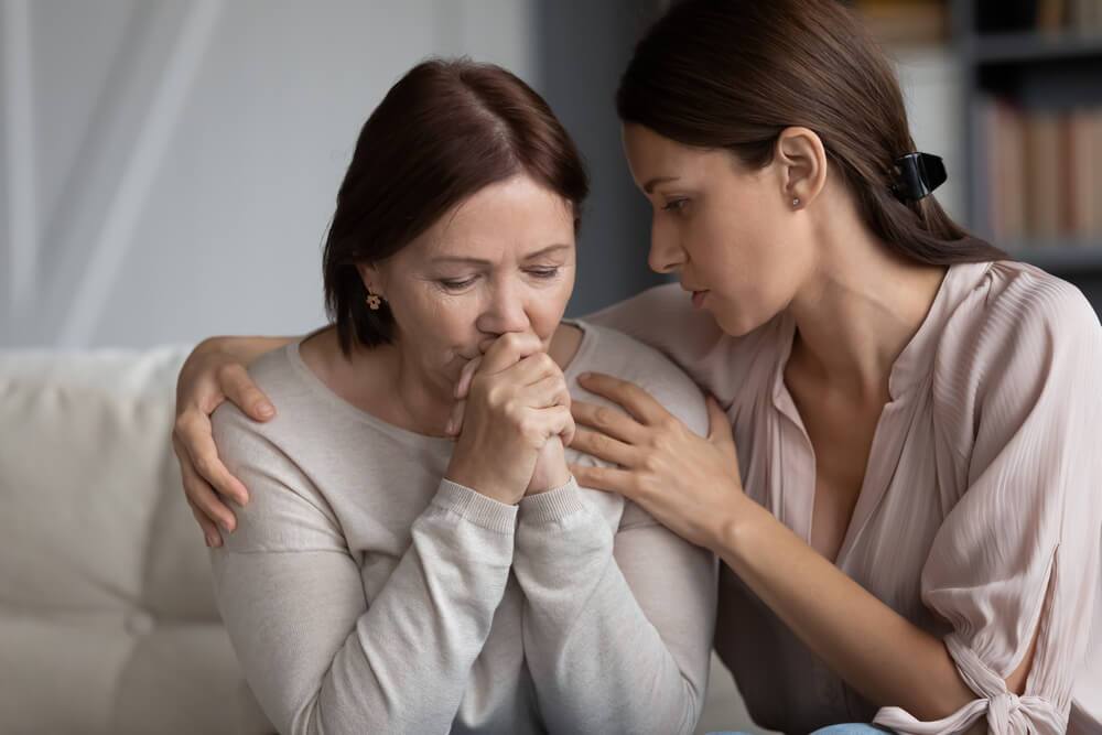 Widow in grief for the loss of her late husband due to negligence.