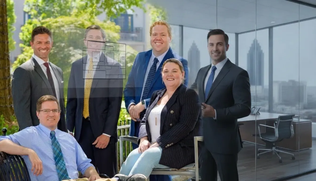 Mass tort claim attorneys posing together for a professional team photo.