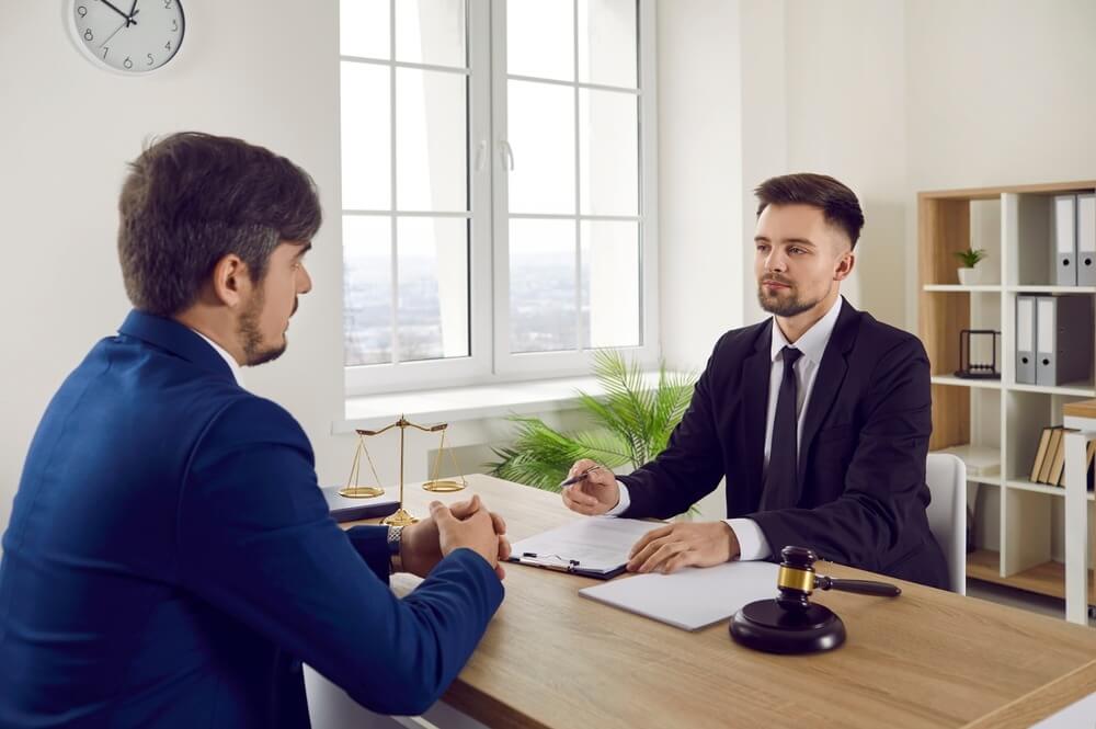 Meeting with the insurance agent regarding settlement.