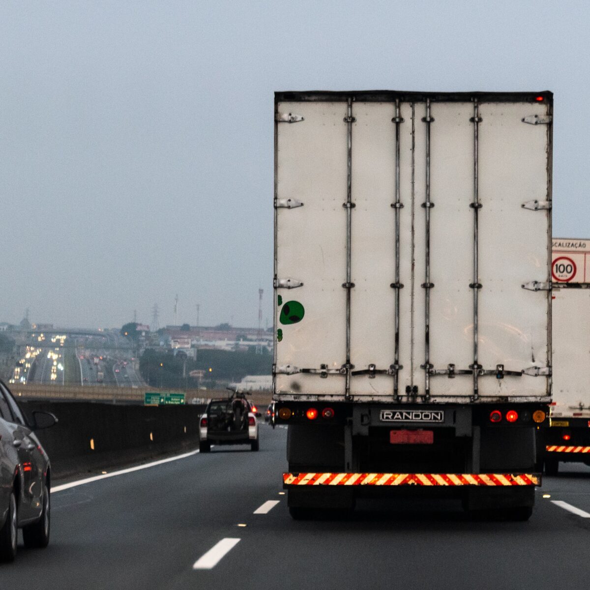truck on highway