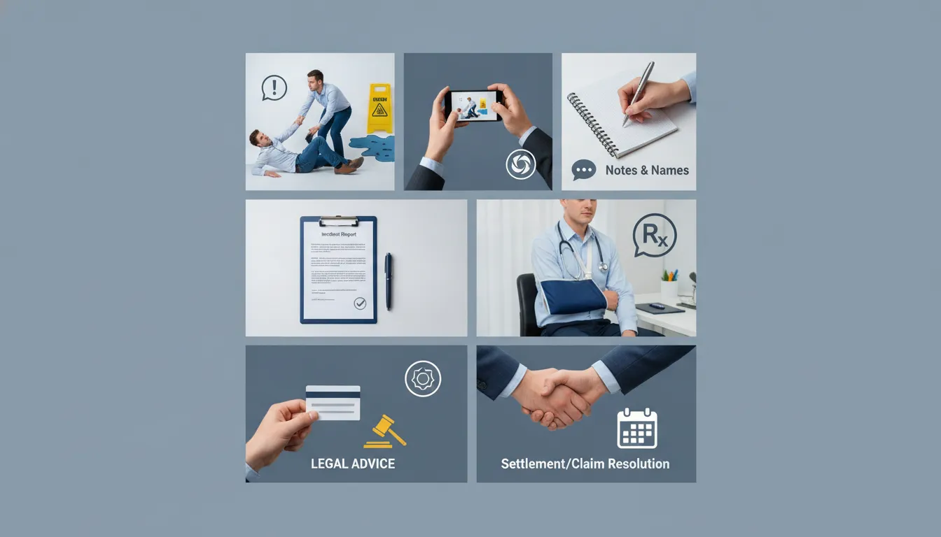 What to do after a slip and fall accident: medical care, scene documentation, and protecting your legal rights.